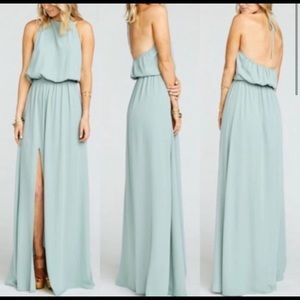NWT Show me Your Mumu Heather halter maxi dress